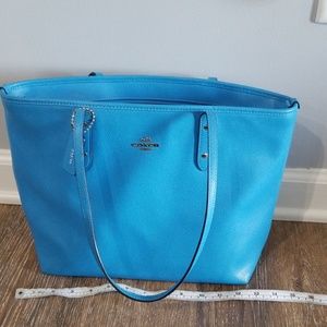 Authentic light blue Coach bag